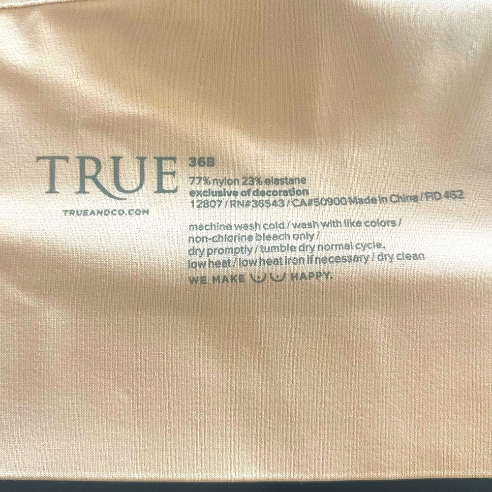 True & Co. True Body Underwire Bra Dulce B36 - Picture 2 of 4